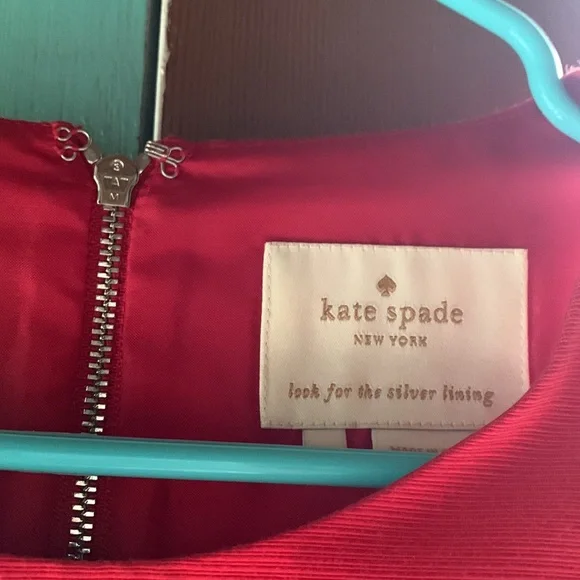 Kate Spade Red Pleated Dress - Picture 3 of 6